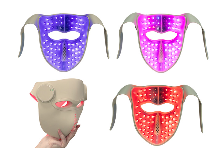RED LIFE MASK CS-001 — โหมดแสงสีแดง สีน้ำเงิน และอินฟราเรดใกล้
