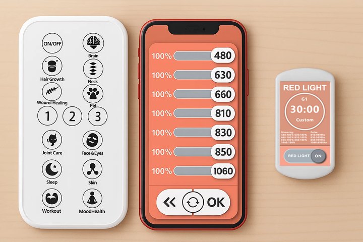 จอสัมผัสและรีโมทของ RED LIFE PRO300